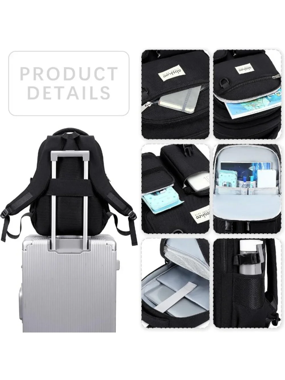 Spacious Heavy-Duty Backpack for School, College & Travel - Multi-Pocket Design